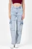 Jeans cargo carteras 2 bolsas cortes sold by Shasa