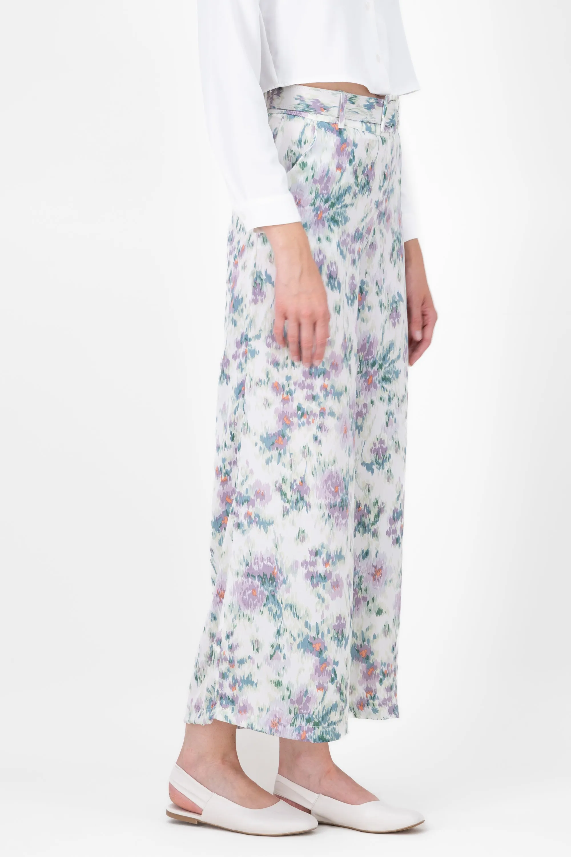 Pantalon satinado estampado floral Hypsters sold by Shasa product image thumbnail 3