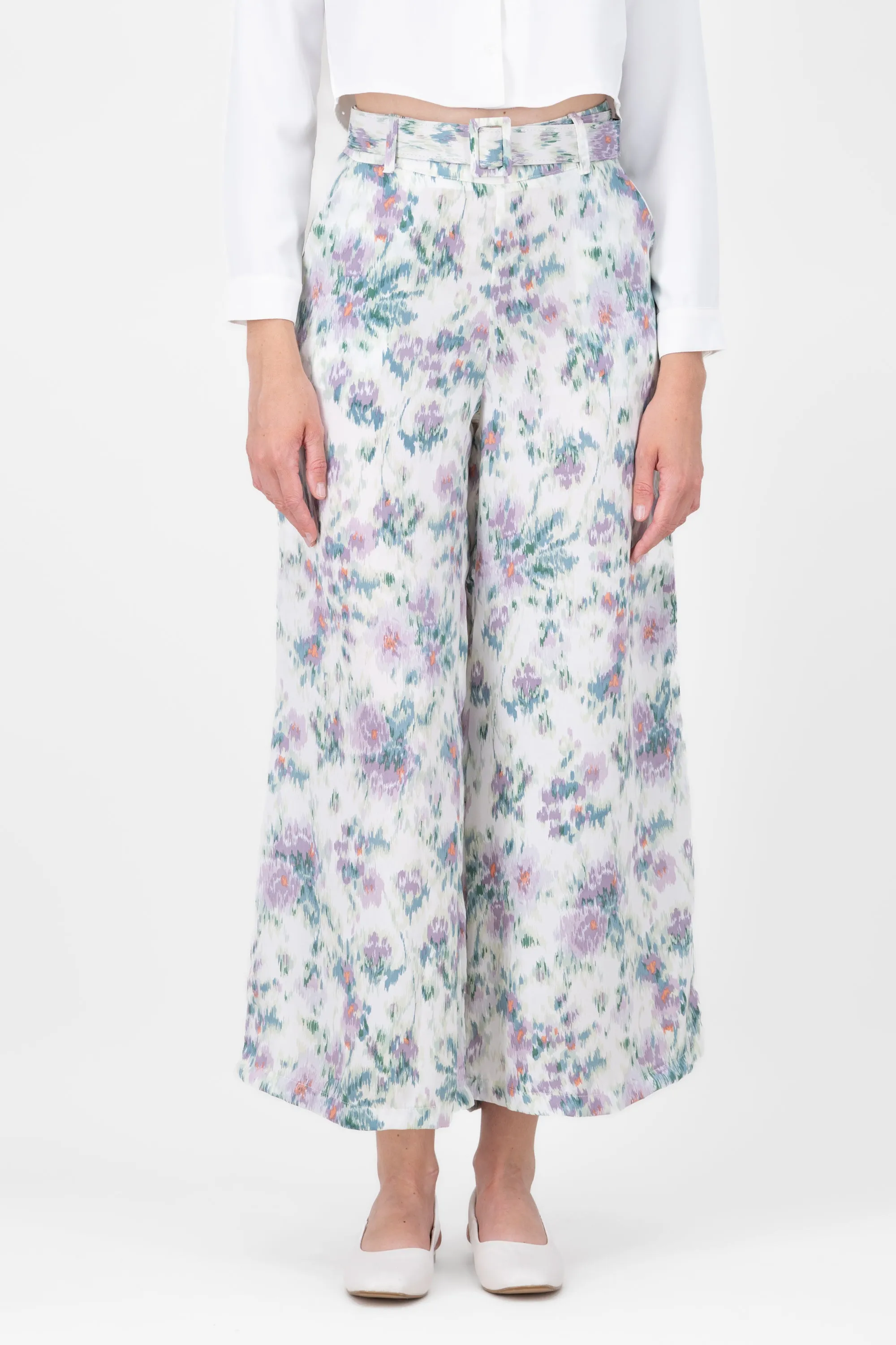 Pantalon satinado estampado floral Hypsters sold by Shasa product image thumbnail 2