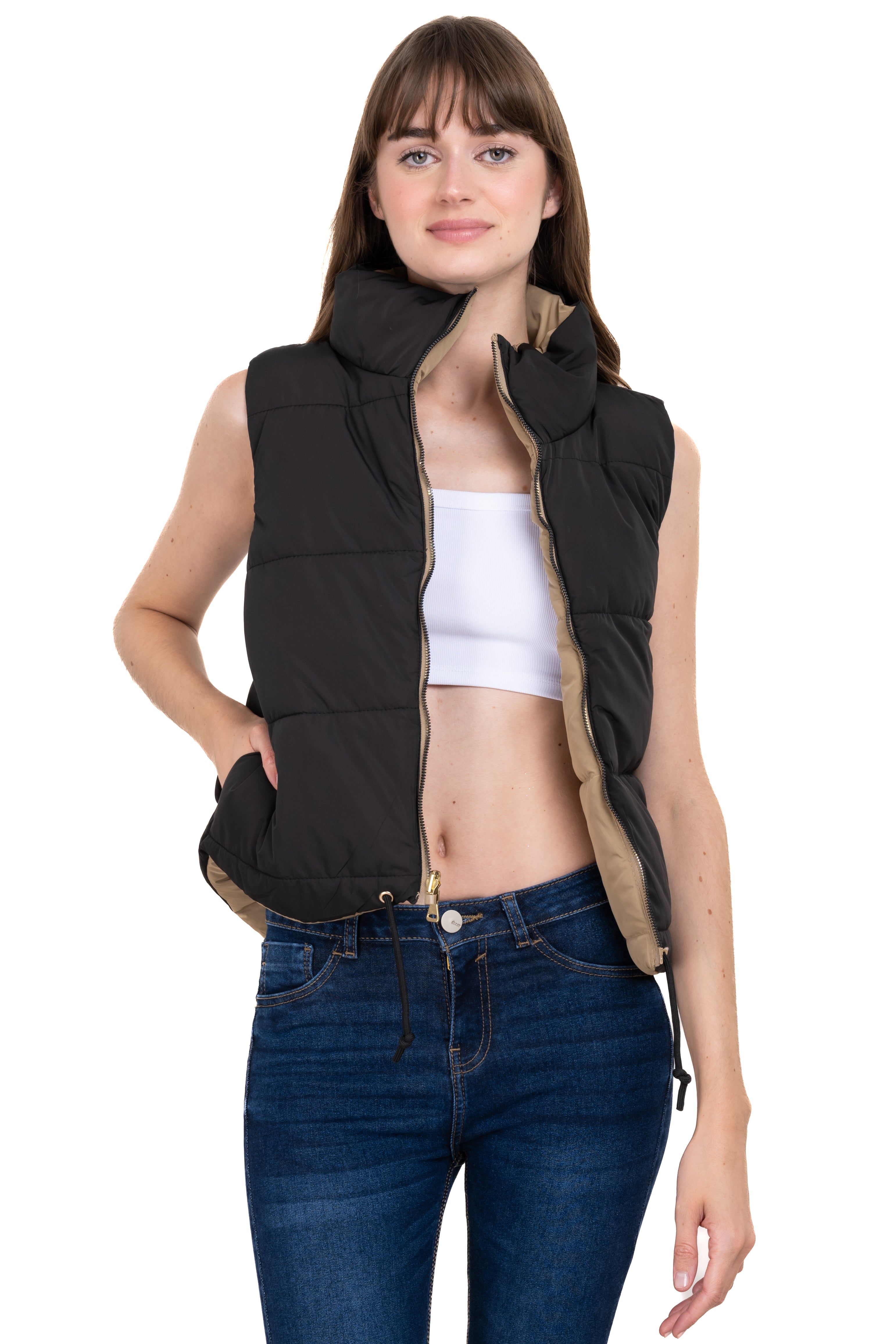 Chaleco capitonado bolsillos cuello alto sold by Shasa product image thumbnail 5