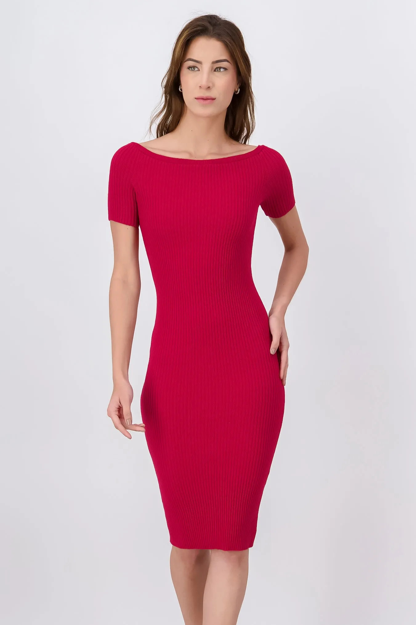 Vestido Tejido Midi Manga Corta sold by Shasa product image thumbnail 2