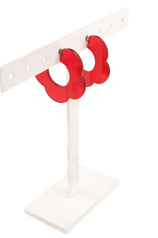 Arracadas Flor Acrilico sold by Shasa