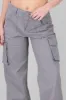 Jeans cargo wide leg lisos sold by Shasa