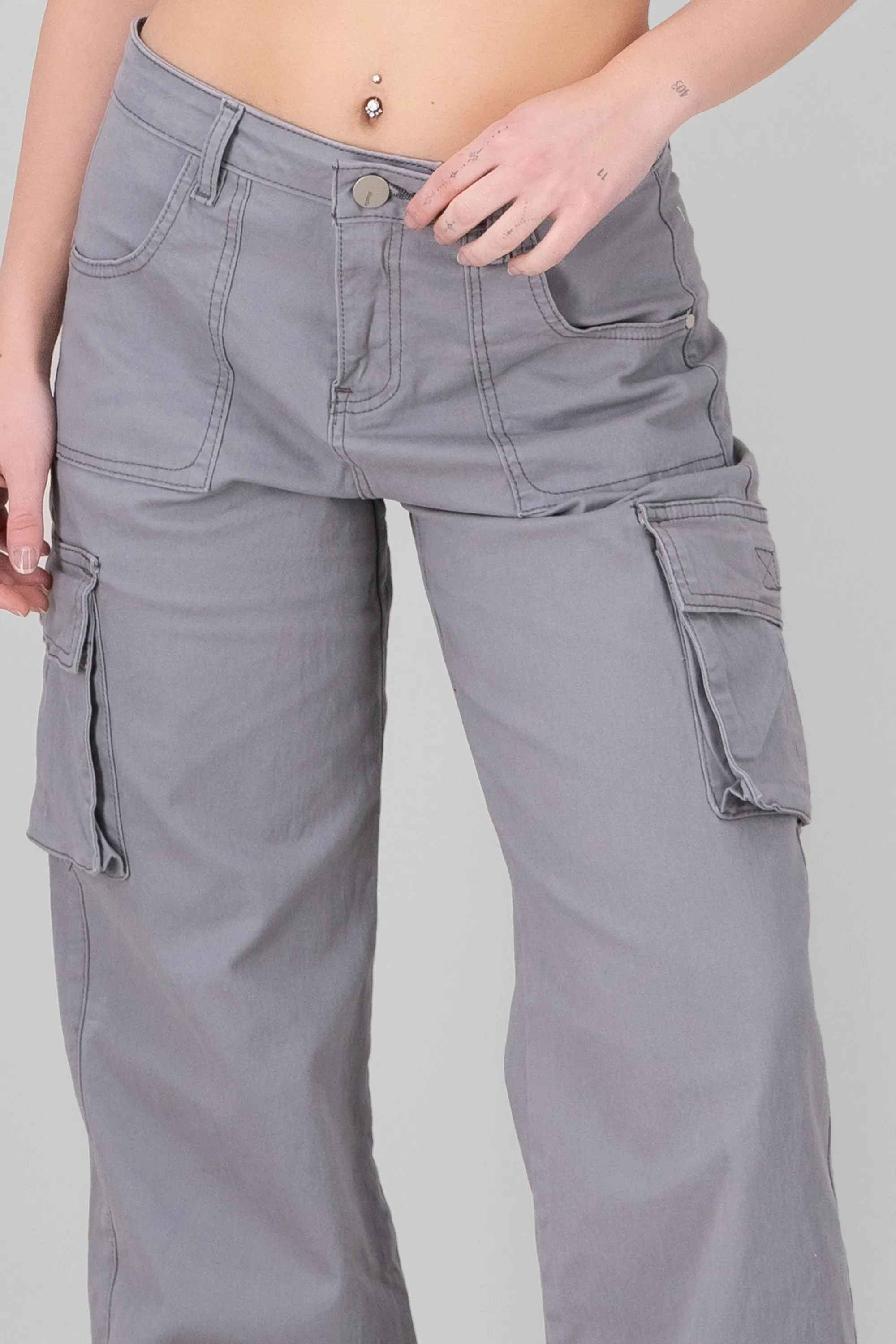 Jeans cargo wide leg lisos sold by Shasa product image thumbnail 5