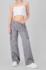 Jeans cargo wide leg lisos sold by Shasa