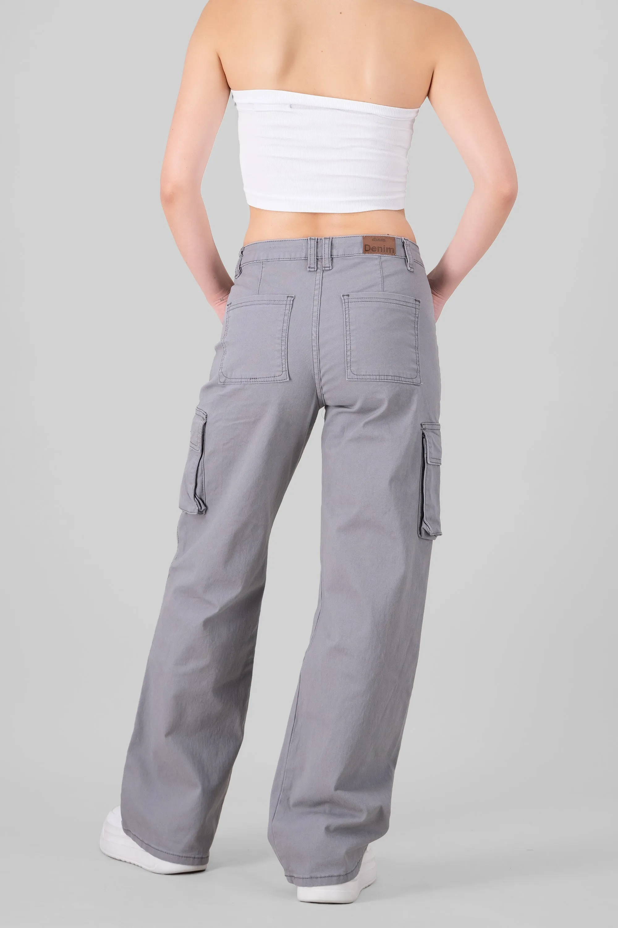 Jeans cargo wide leg lisos sold by Shasa product image thumbnail 4