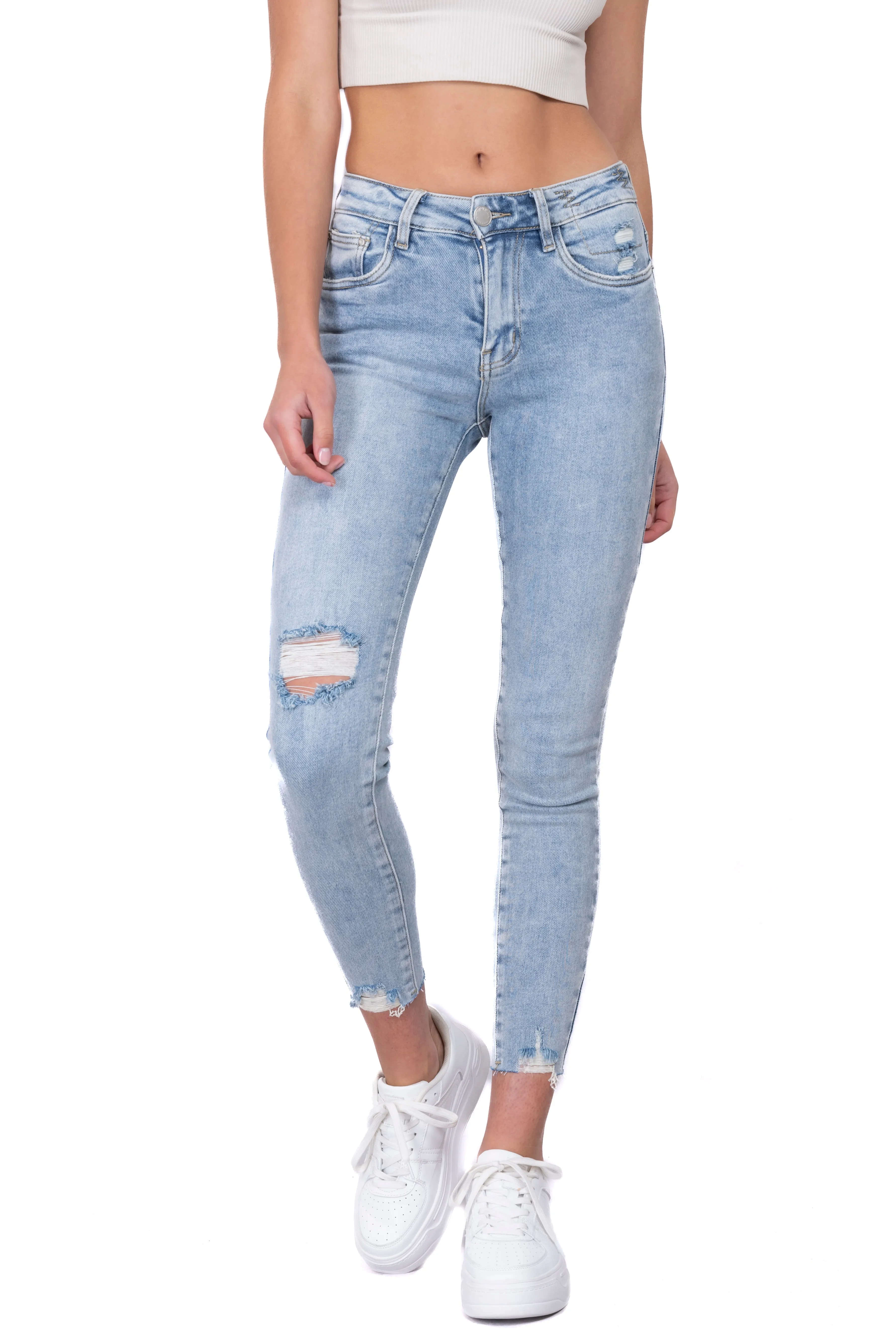 Jeasn skinny destrucción en tobillo sold by Shasa product image thumbnail 2