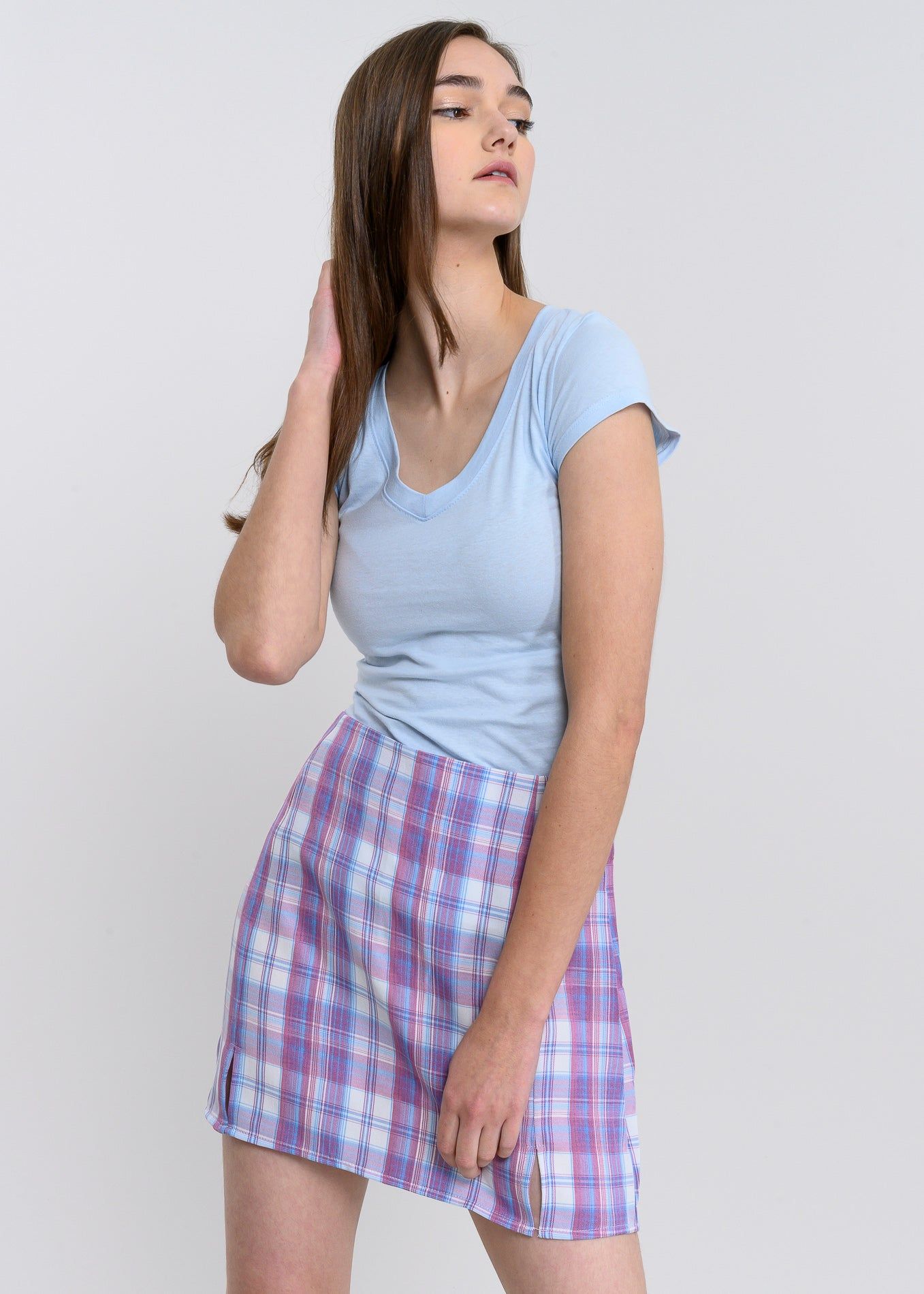 Blusa manga corta cuello v sold by Shasa