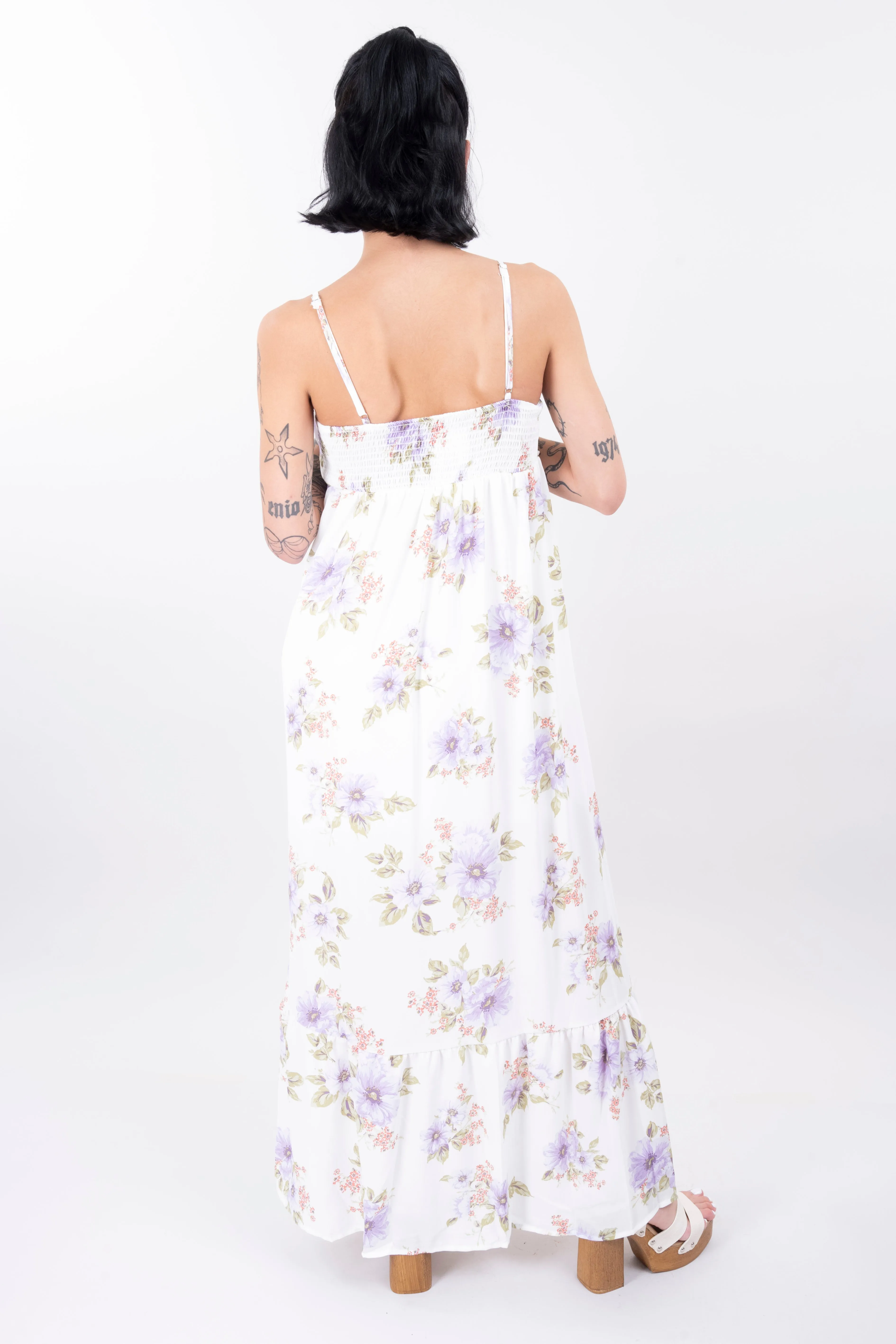 Vestido maxi abertura flores sold by Shasa product image thumbnail 4