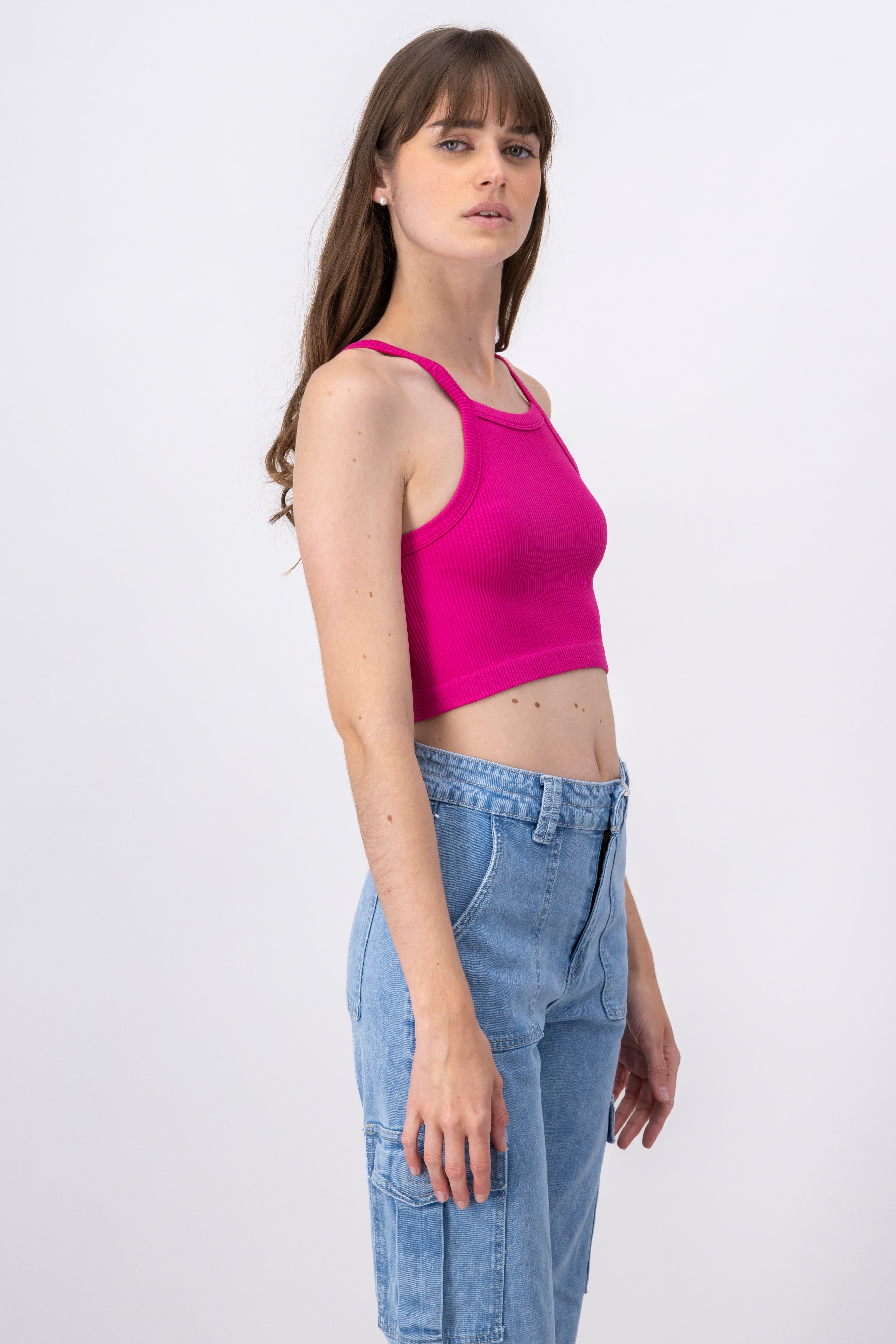 Top halter acanalado monocolor sold by Shasa product image thumbnail 3