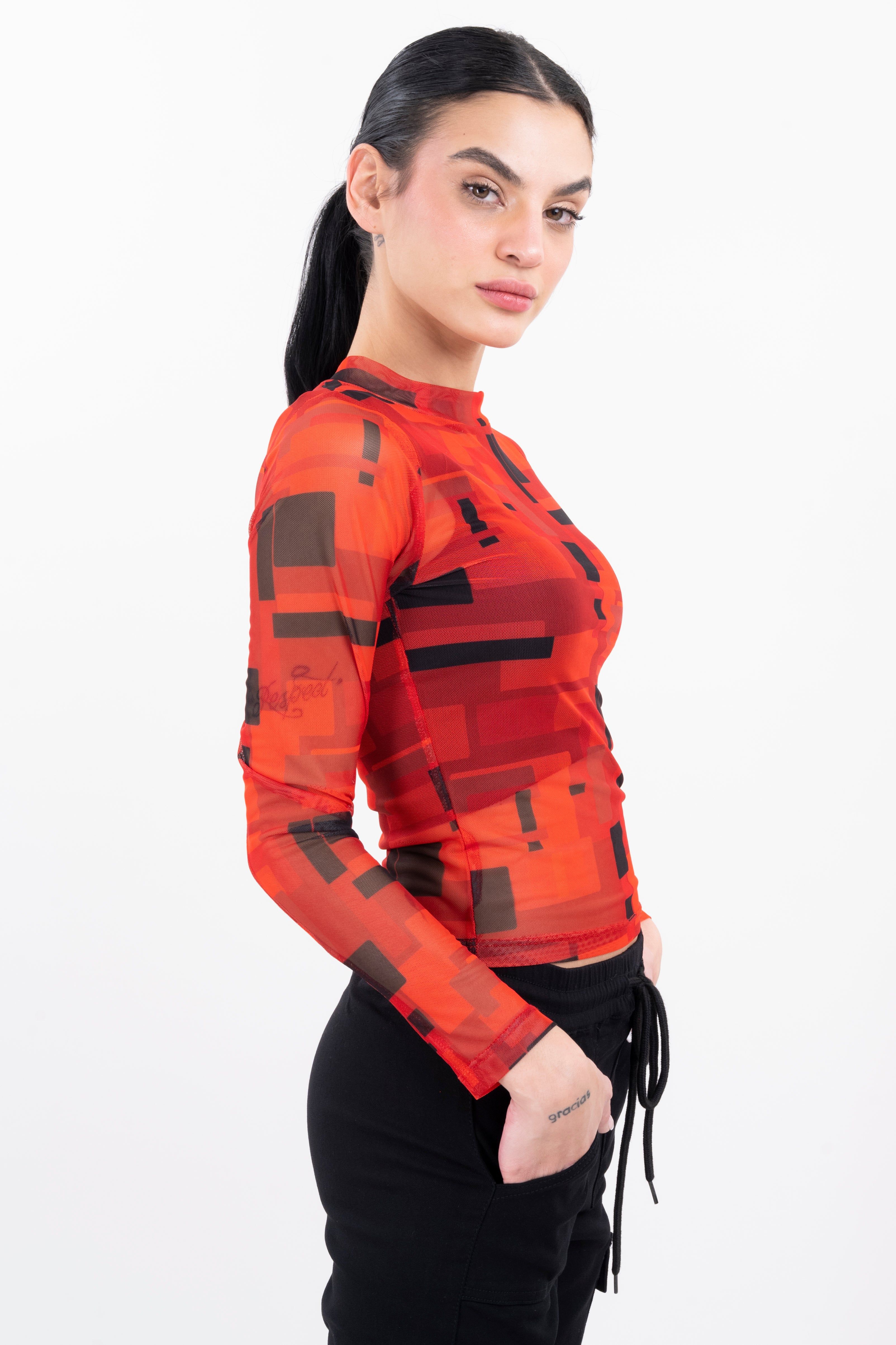 Top mesh manga larga estampado sold by Shasa product image thumbnail 2