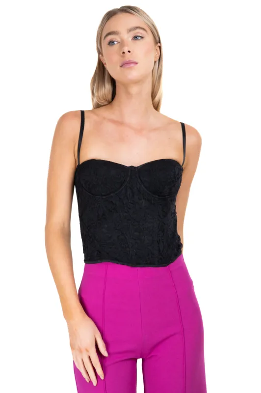 Top corset copas encaje sold by Shasa