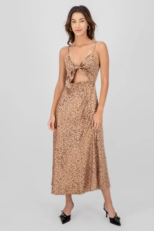Vestido midi animal print sold by Shasa
