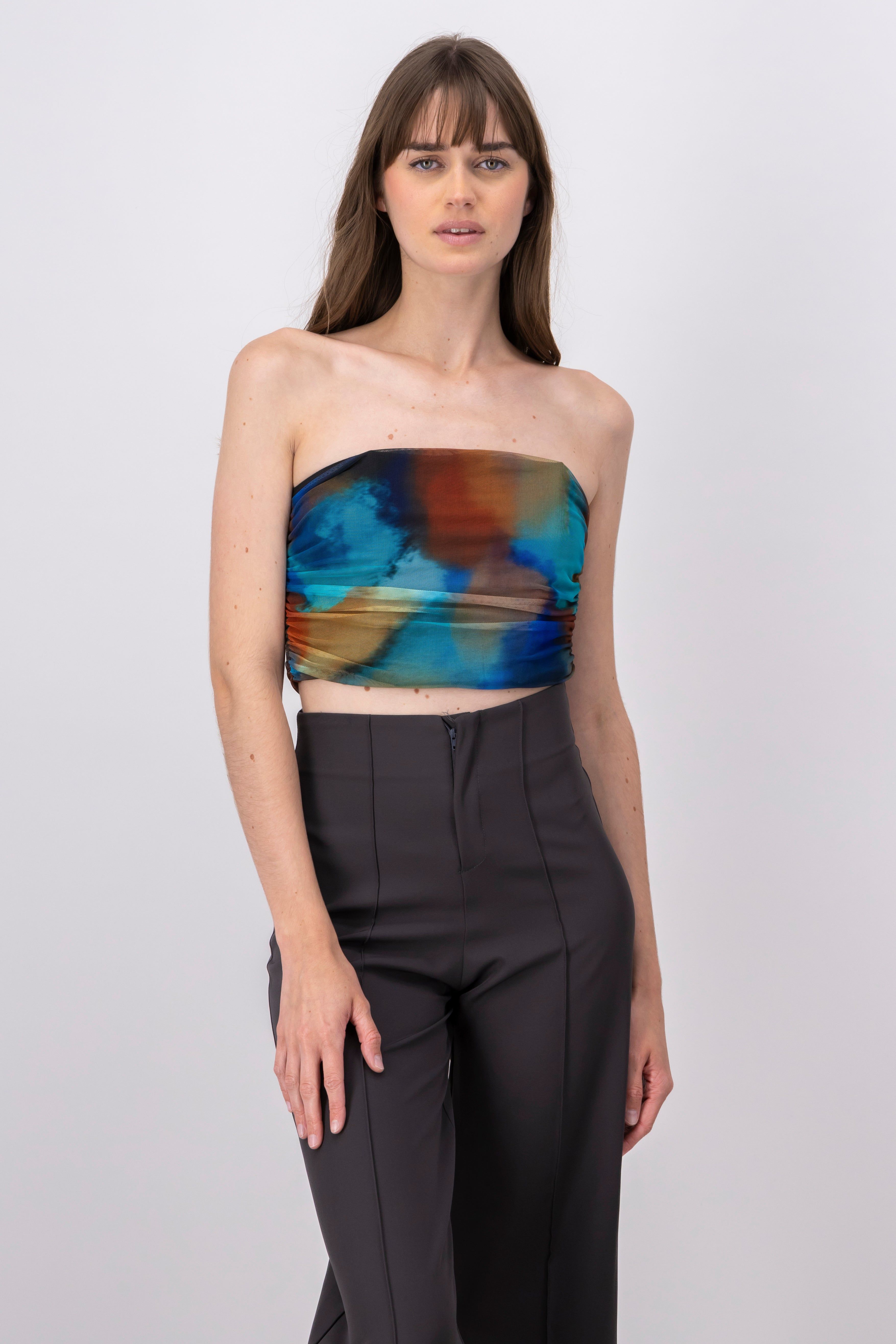 Top Strapless Mesh Estampado sold by Shasa product image thumbnail 2