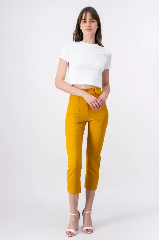 Pantalón Cintura Alta Bolsas sold by Shasa