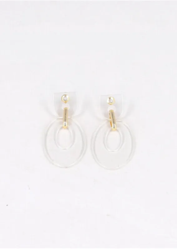 Aretes Doble Forma Acrilico sold by Shasa