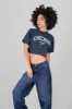 Playera crop acid wash chicago sold by Shasa