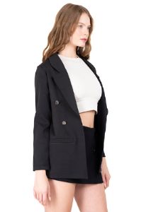 Saco liso botón doble sold by Shasa
