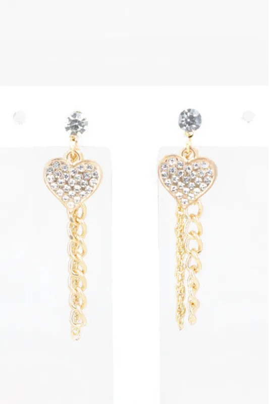 Aretes Barritas Corazon sold by Shasa