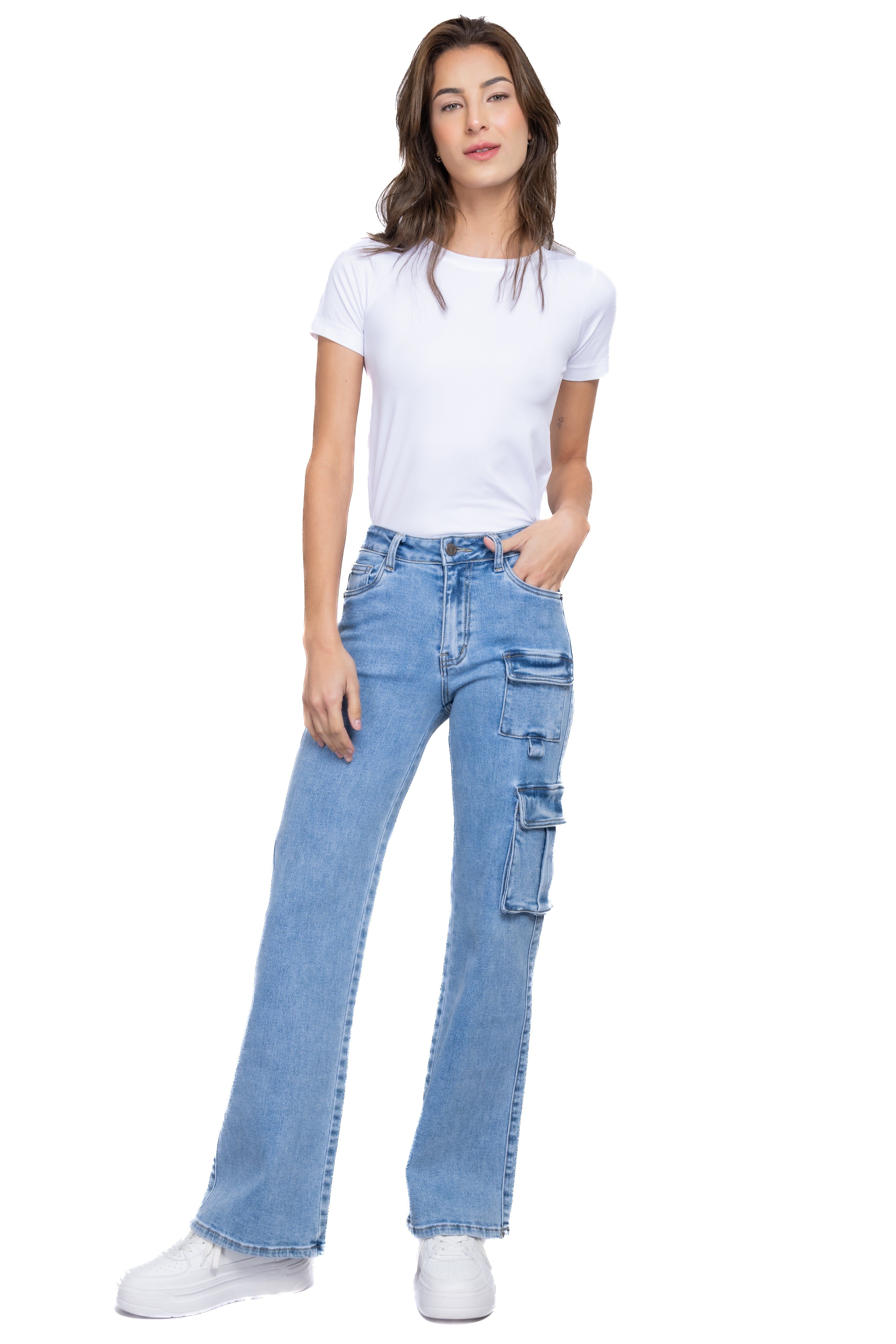 Jeans cargo wide leg multibolsas sold by Shasa product image thumbnail 5