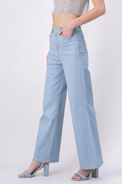 Jeans Wide Leg Efecto Brillos sold by Shasa product image thumbnail 4