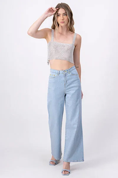 Jeans Wide Leg Efecto Brillos sold by Shasa product image thumbnail 2