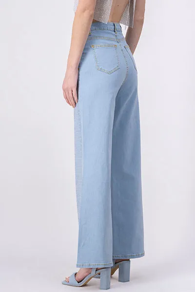 Jeans Wide Leg Efecto Brillos sold by Shasa product image thumbnail 5