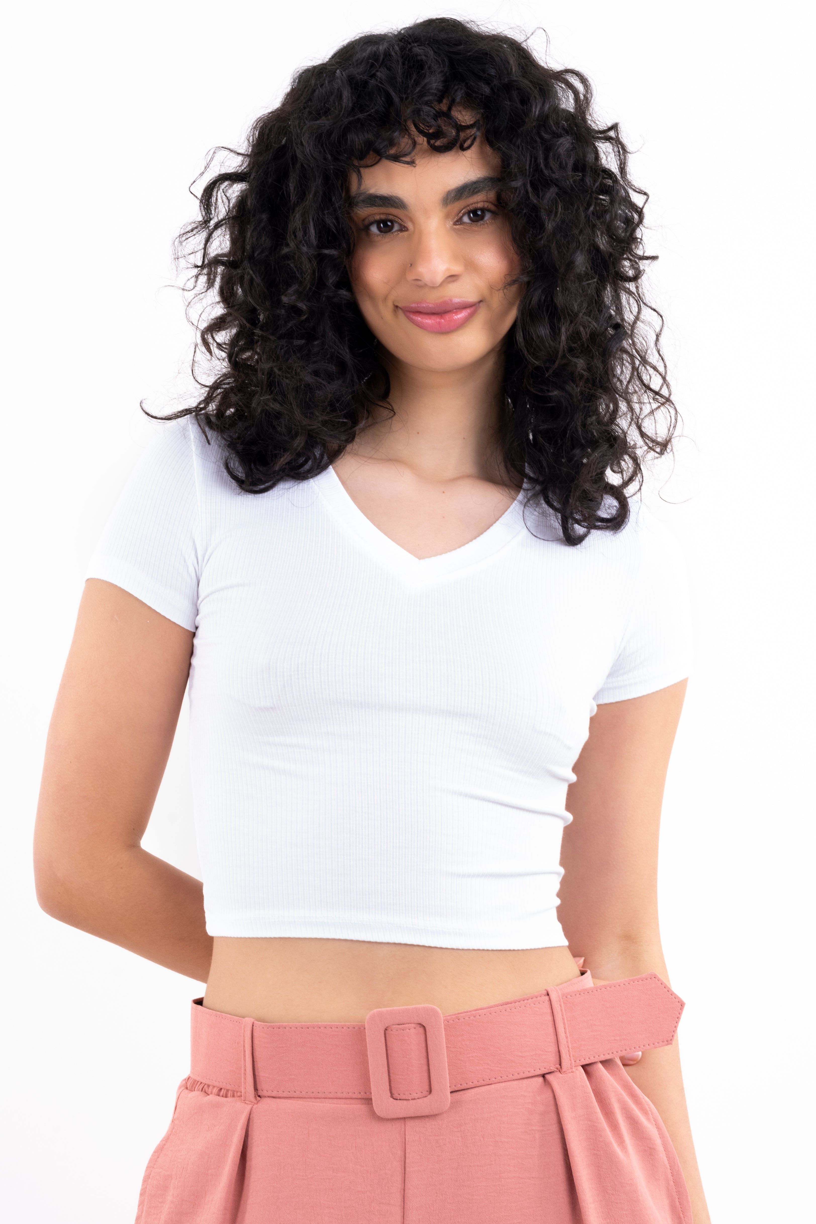 Top acanalado liso cuello v sold by Shasa product image thumbnail 2