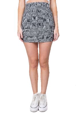 Falda mini cremallera metálica sold by Shasa