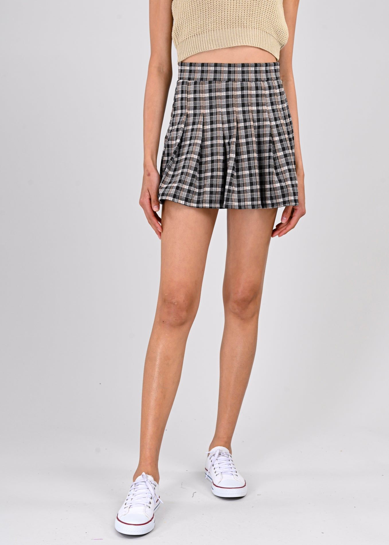 Falda mini plisada cuadros sold by Shasa product image thumbnail 2