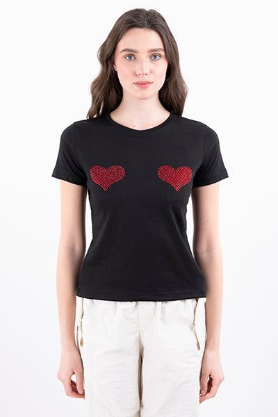 Playera corazones brillos sold by Shasa product image thumbnail 2