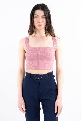 Top acanalado escote cuadrado sold by Shasa