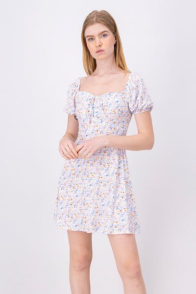 Vestido mini manga abullonada sold by Shasa