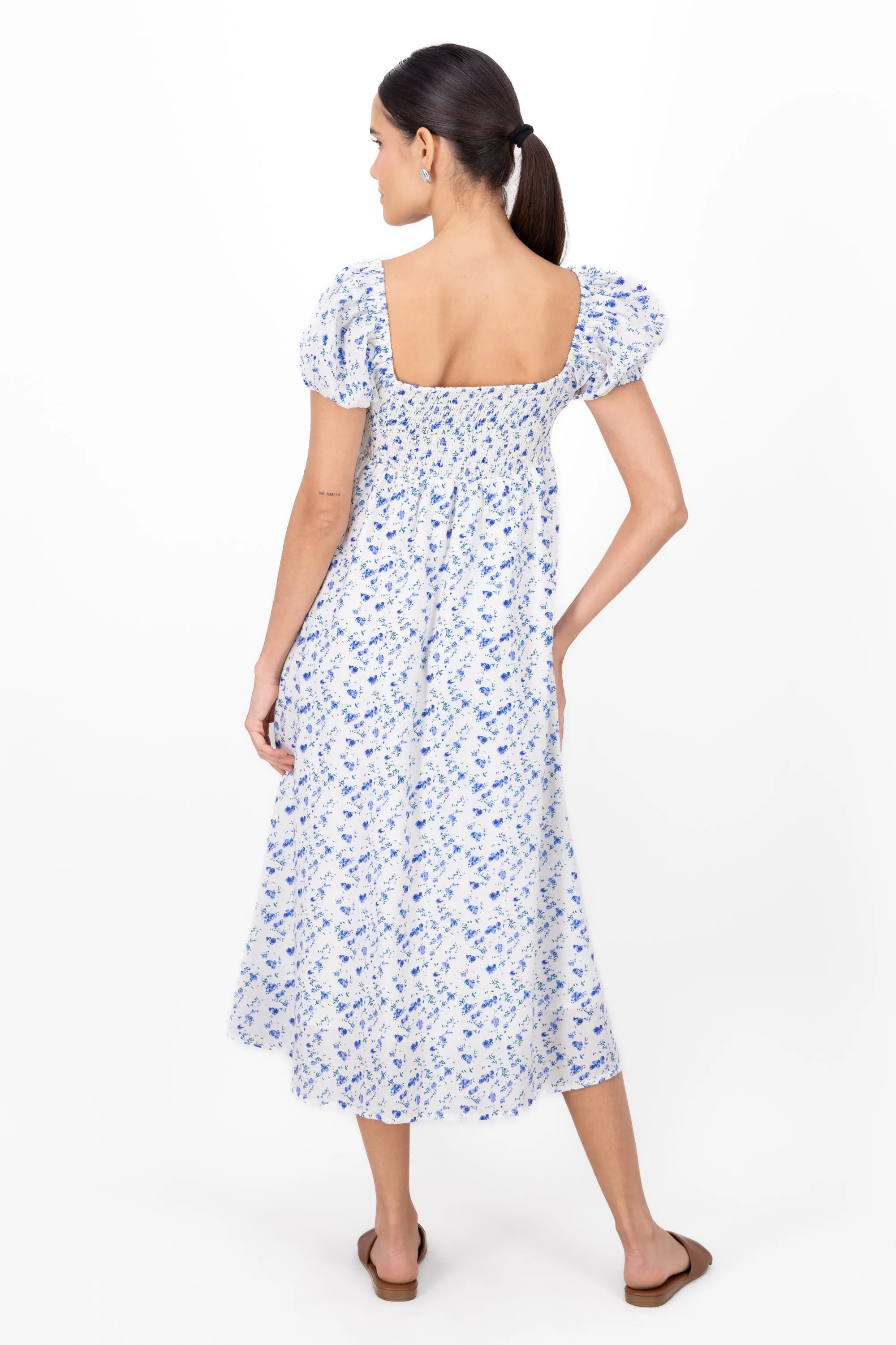 Vestido maxi print flores sold by Shasa product image thumbnail 4