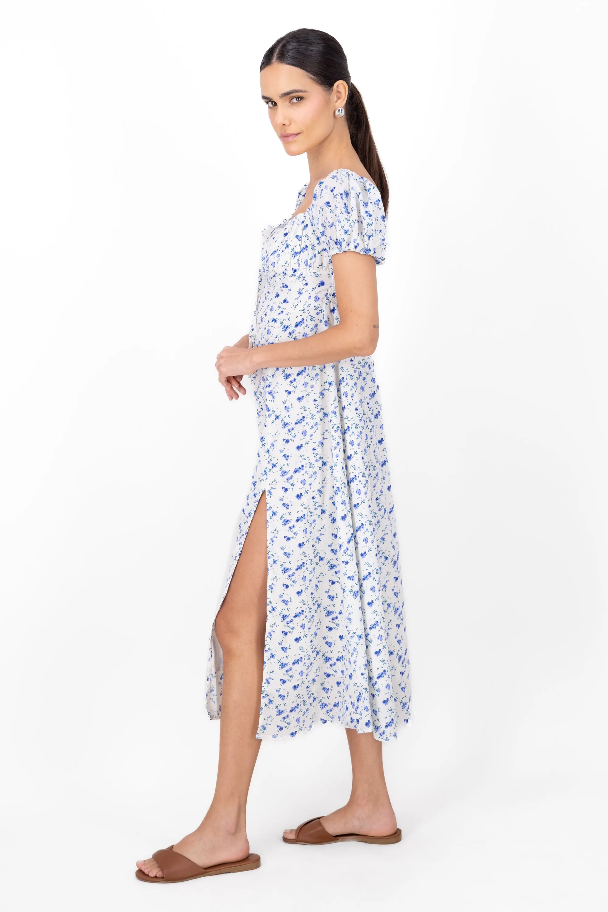 Vestido maxi print flores sold by Shasa product image thumbnail 3
