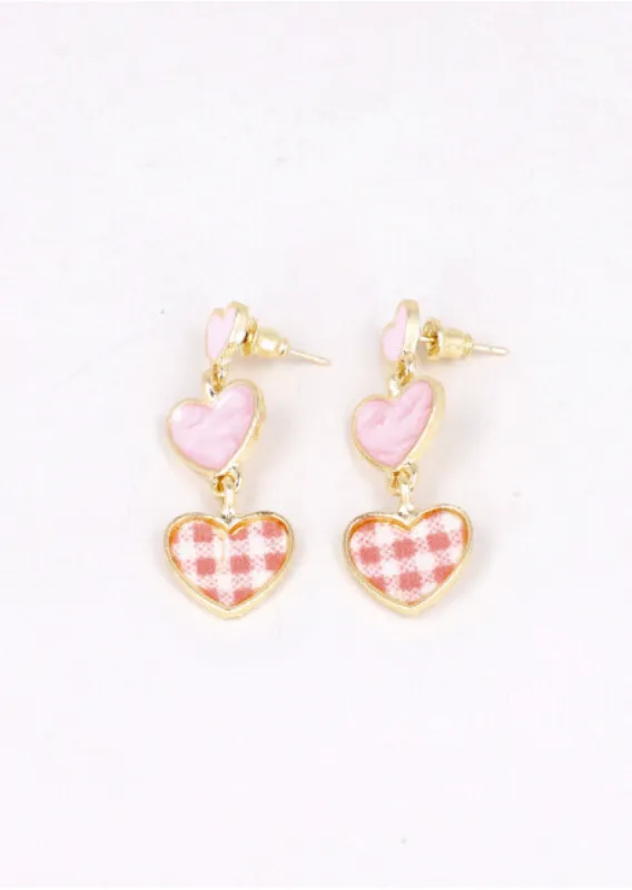Aretes Largos Corazones sold by Shasa