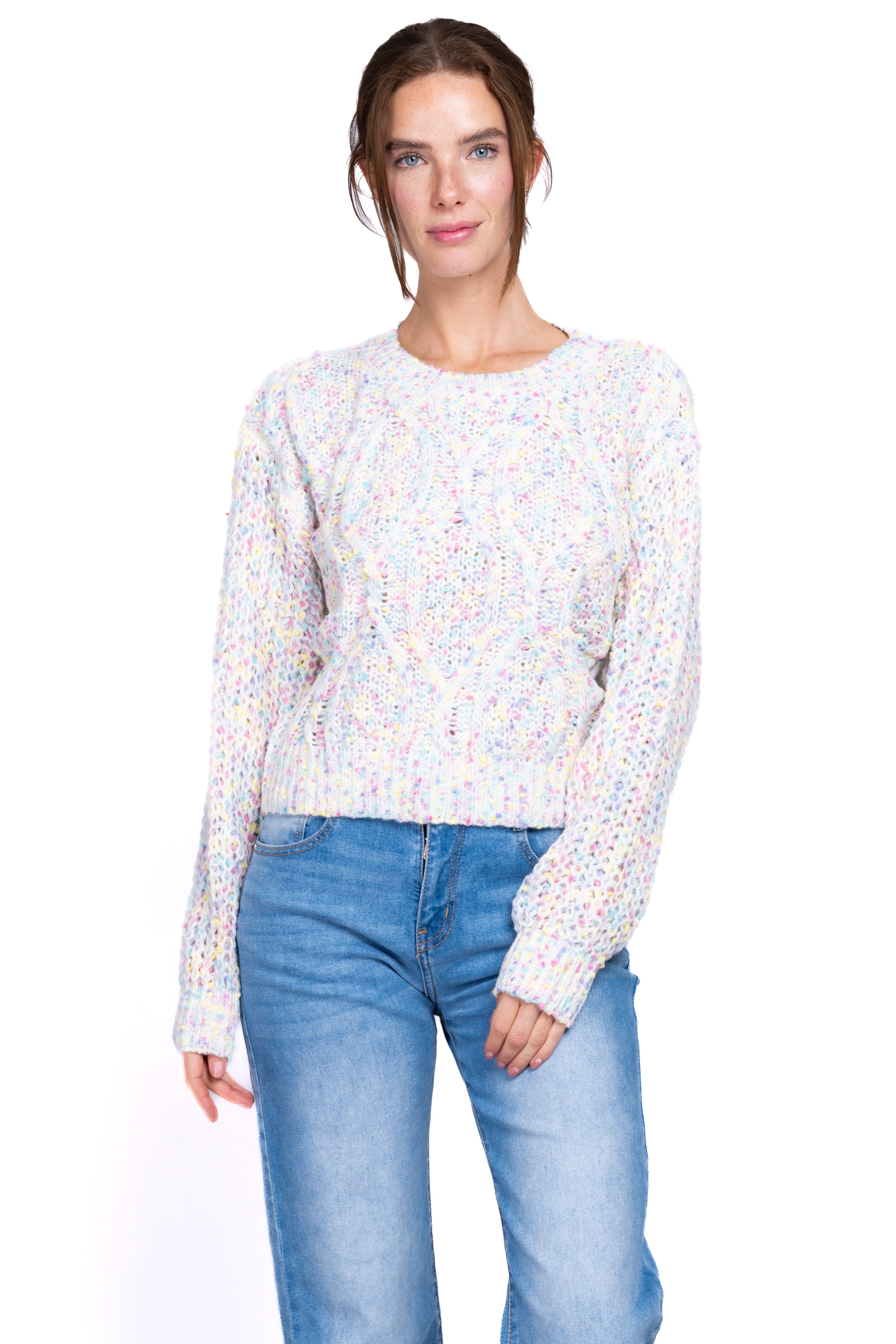 Sueter tejido detalle textura sold by Shasa