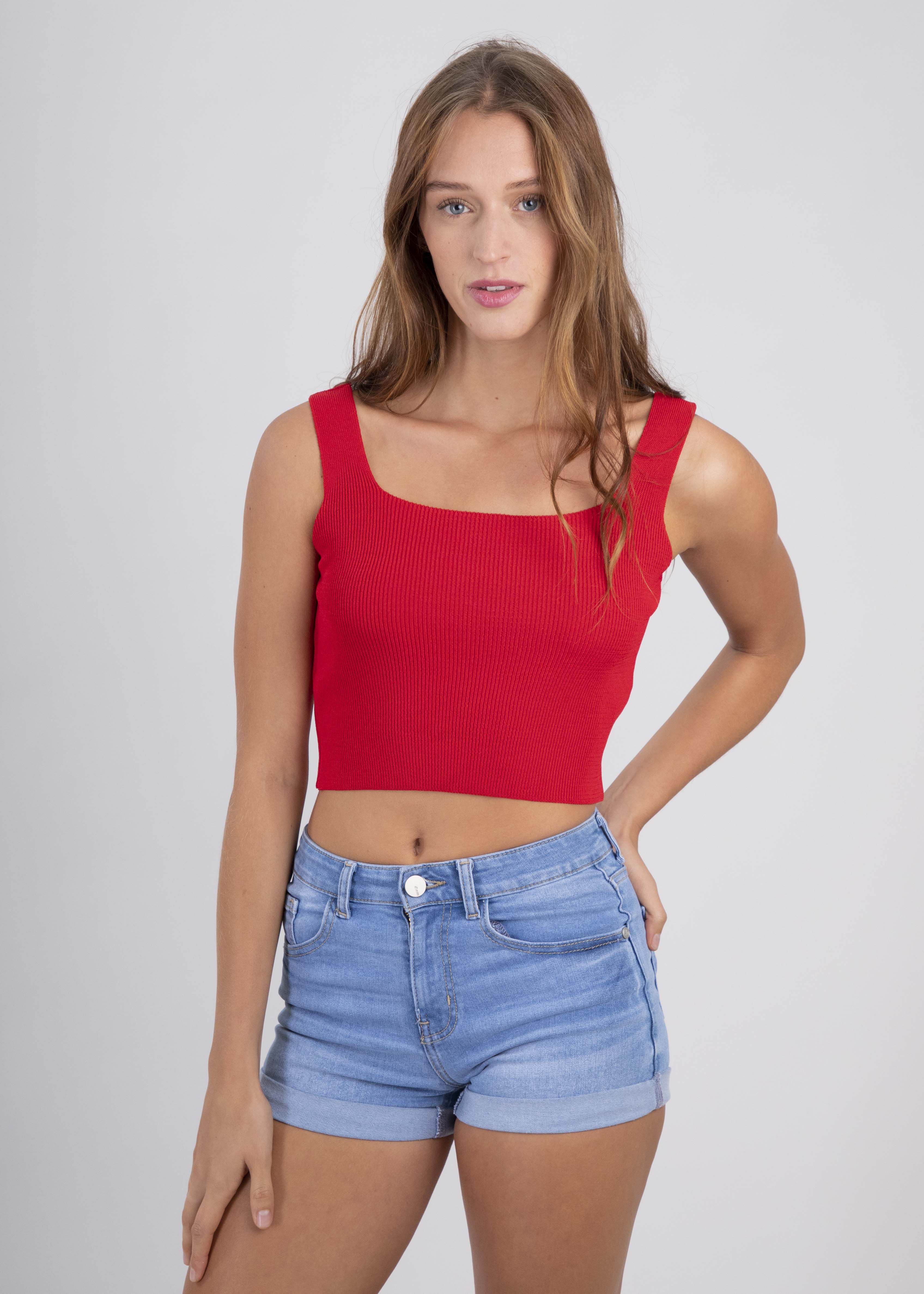 Top acanalado tirantes anchos sold by Shasa