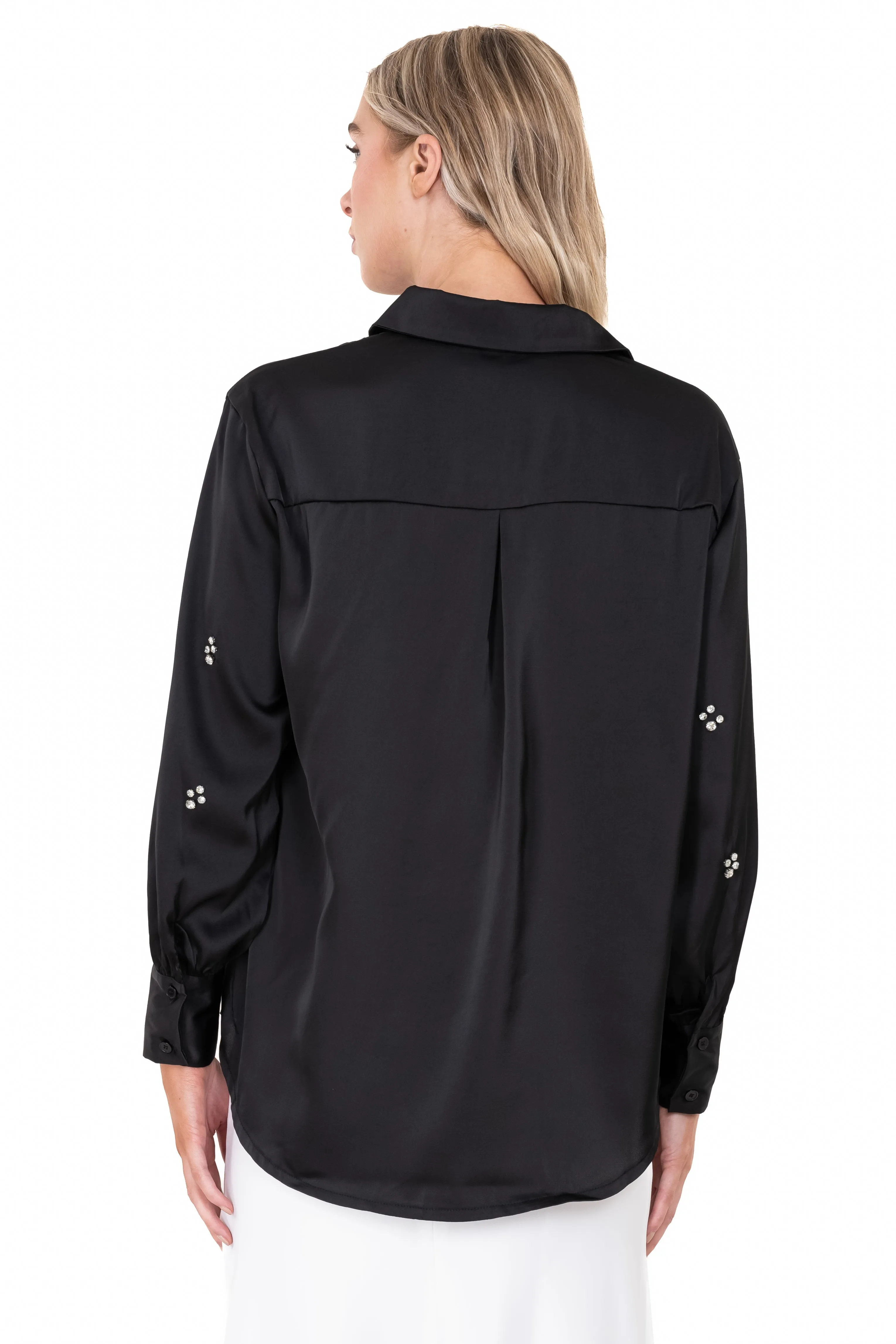 Camisa satín mangas brillos sold by Shasa product image thumbnail 4