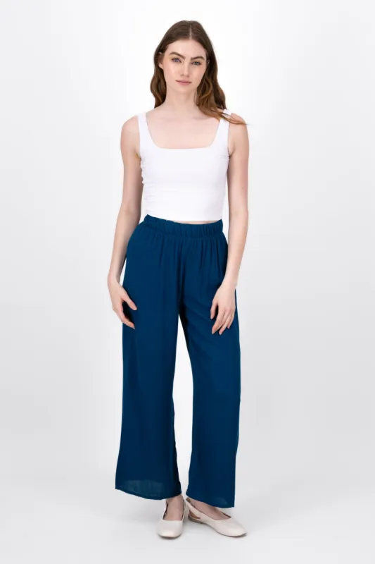 Pantalón Wide Leg Cintura Elástico sold by Shasa