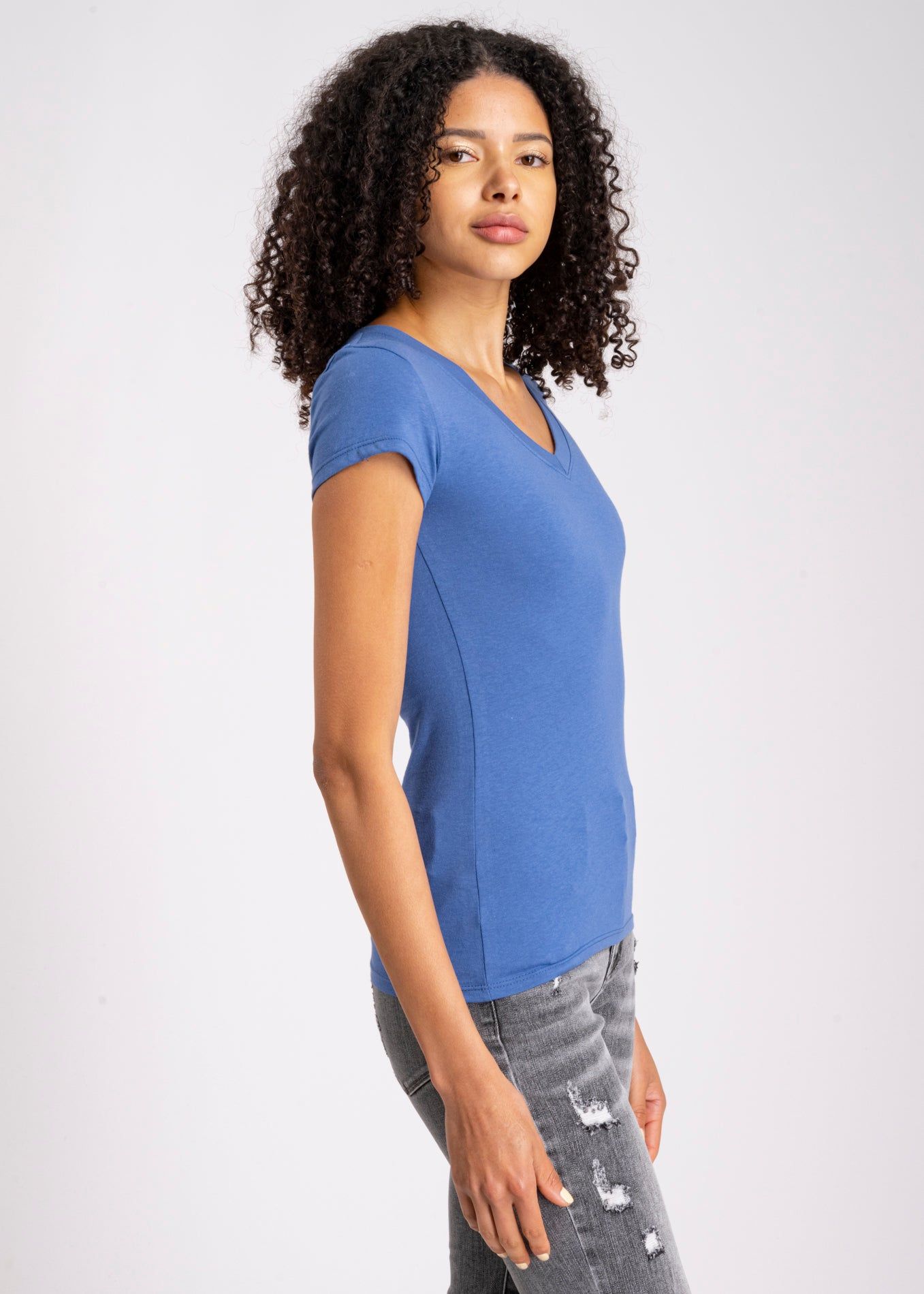 Blusa manga corta cuello v sold by Shasa product image thumbnail 3