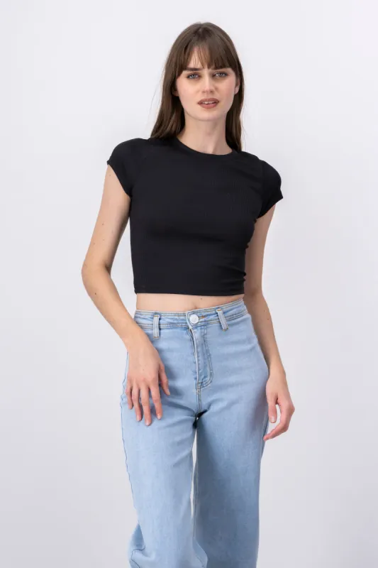 Top manga corta acanalado sold by Shasa