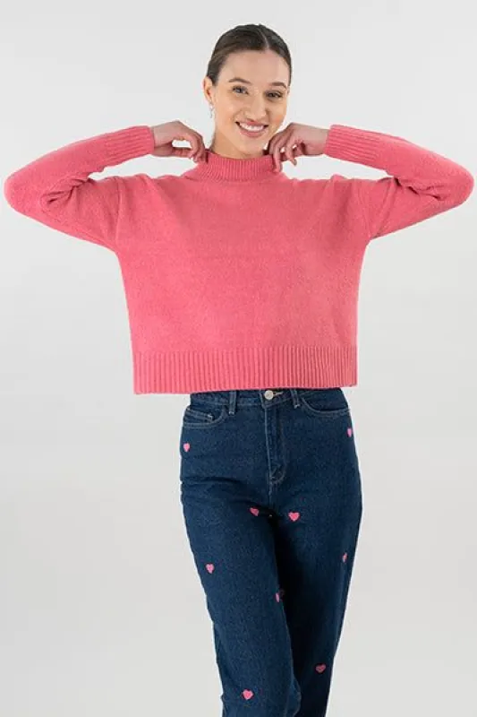 Suéter tejido cuello alto sold by Shasa