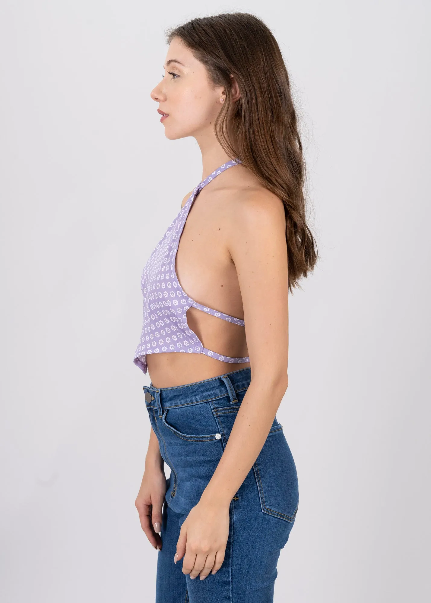 Top halter pañuelo flores sold by Shasa product image thumbnail 3