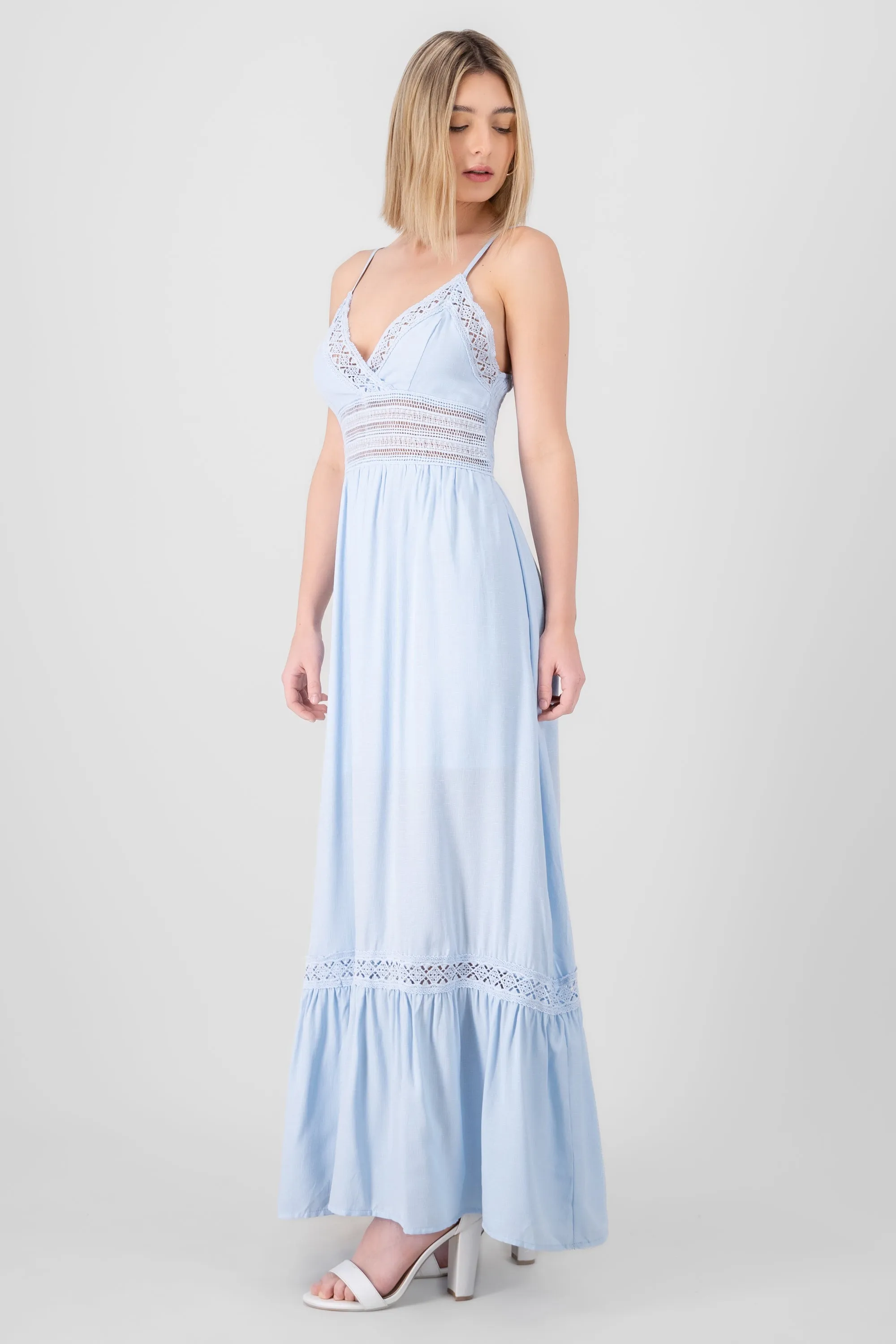 Vestido Maxi Detalles Crochet sold by Shasa product image thumbnail 3