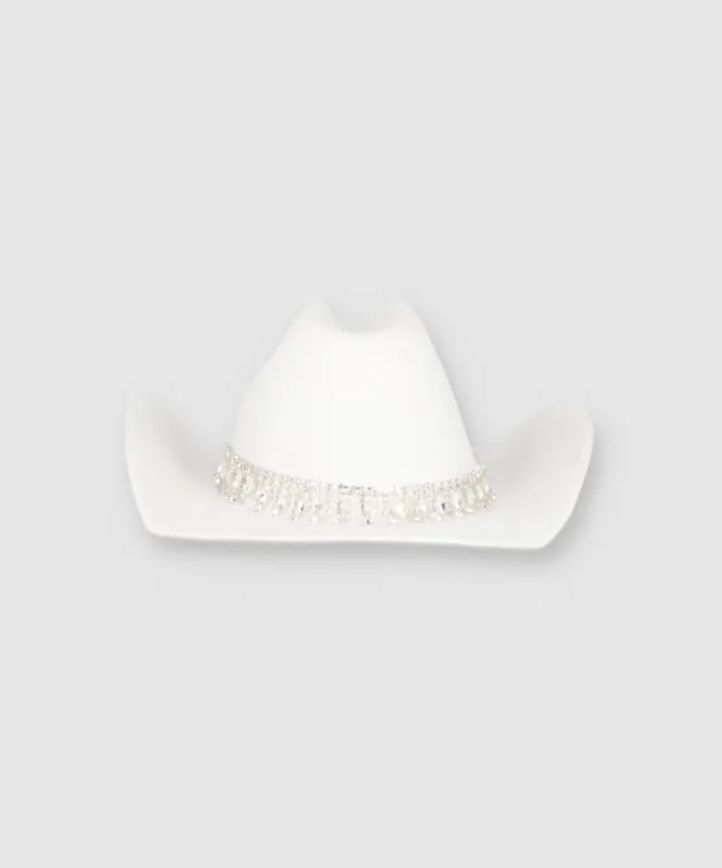 Sombrero fedora cinta brillos sold by Shasa