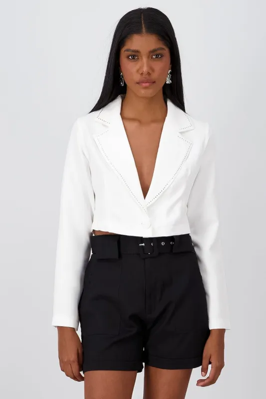 Saco crop aplicaciones brillos sold by Shasa