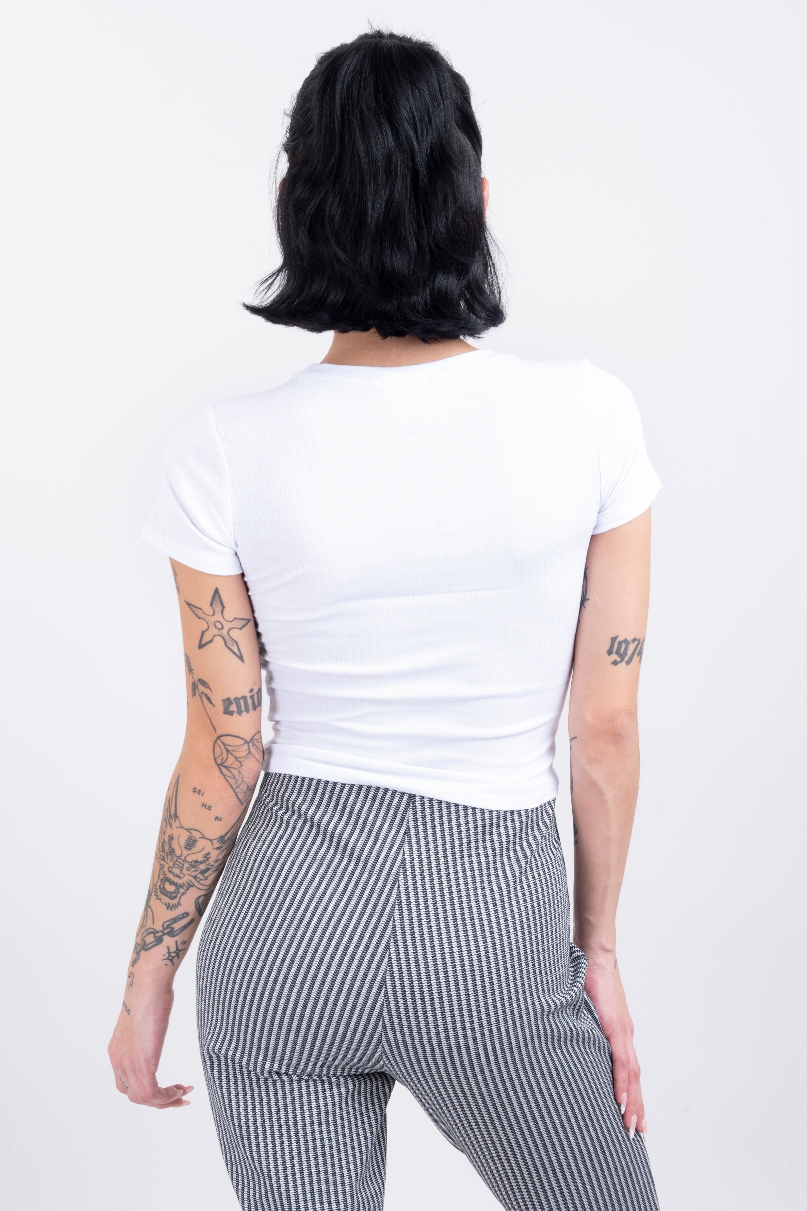 Top liso manga corta rib sold by Shasa product image thumbnail 4