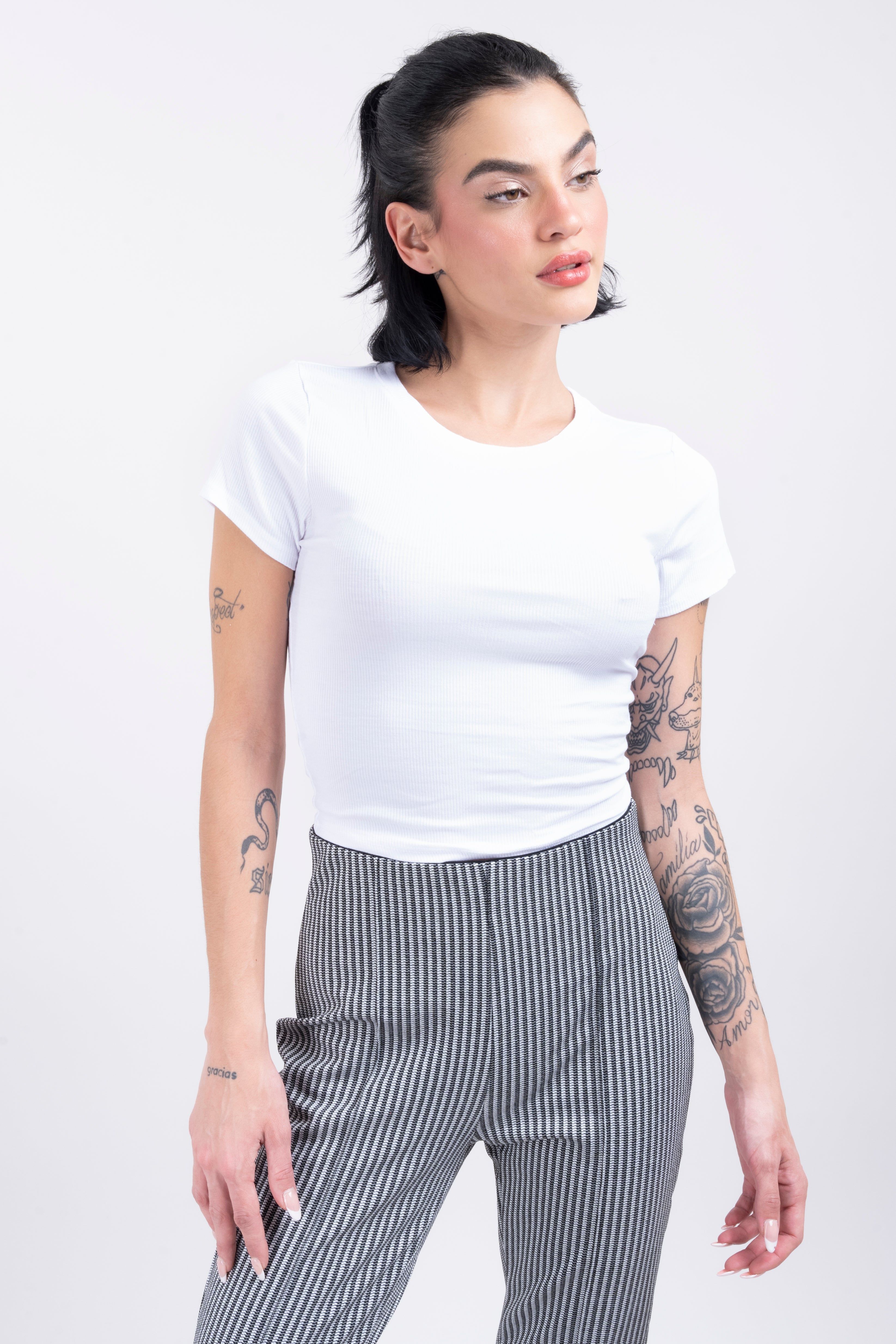 Top liso manga corta rib sold by Shasa product image thumbnail 2