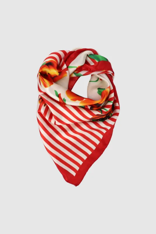 Pañuelo flores rayas sold by Shasa